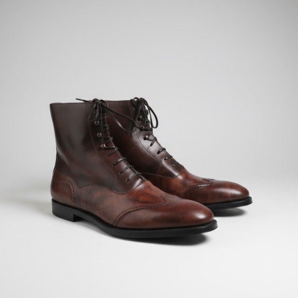 Maison Koly X Bonafe Kolyseum Boots Cordovan Museum Leather - Picture 2 of 5